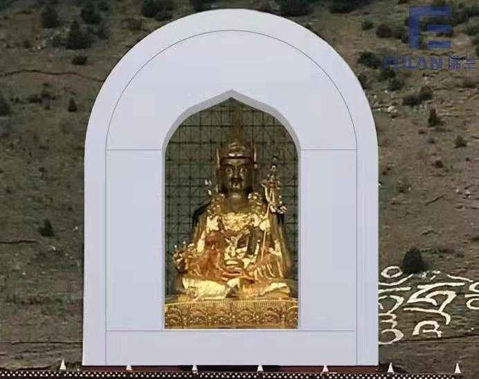 深圳佛蘭空間膜結(jié)構(gòu)公司在四川甘孜某佛龕膜結(jié)構(gòu)工程順利完工！